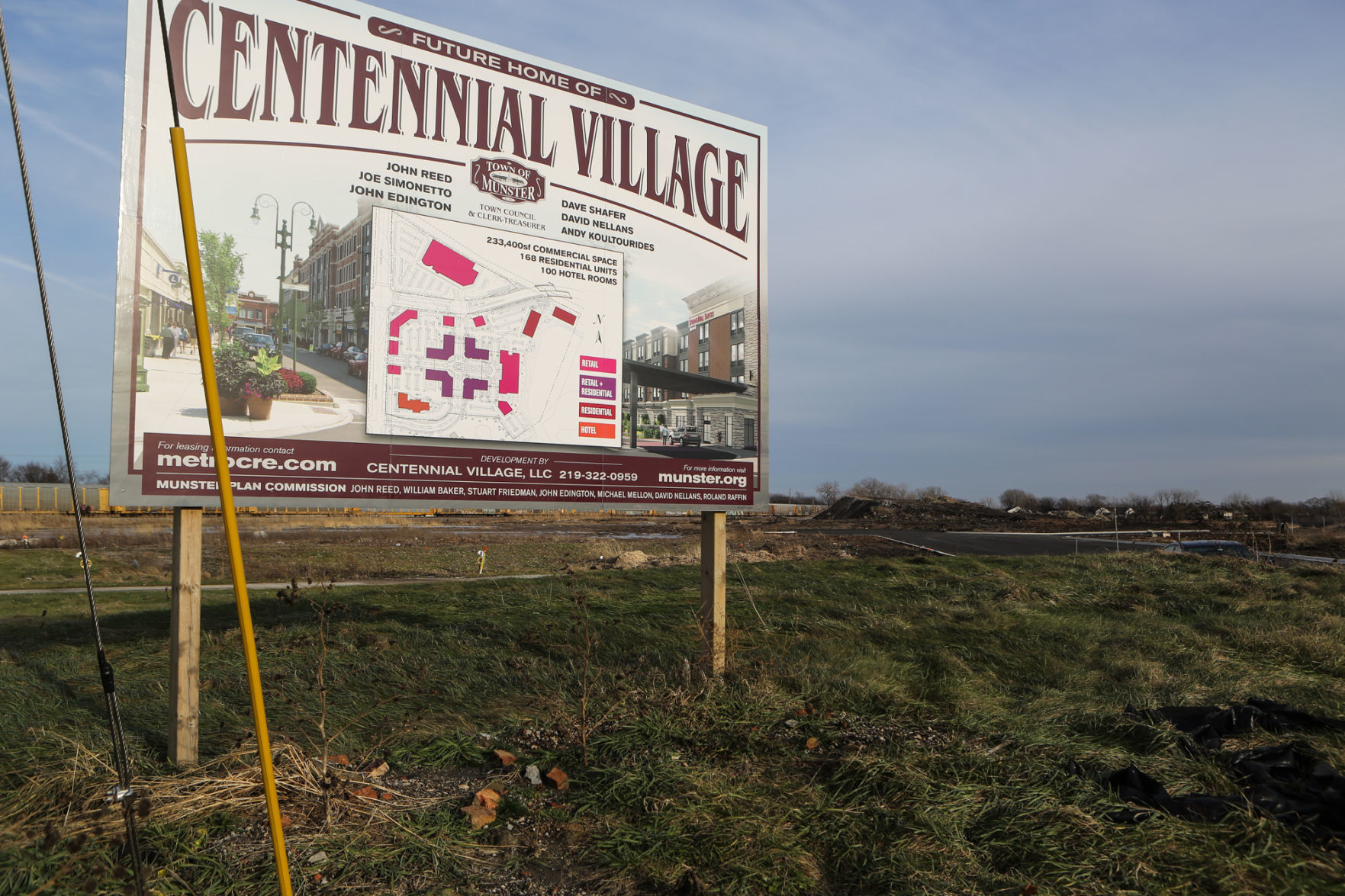 Work has begun on the Centennial Village development in Munster.